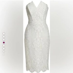 White Lace Cocktail Dress